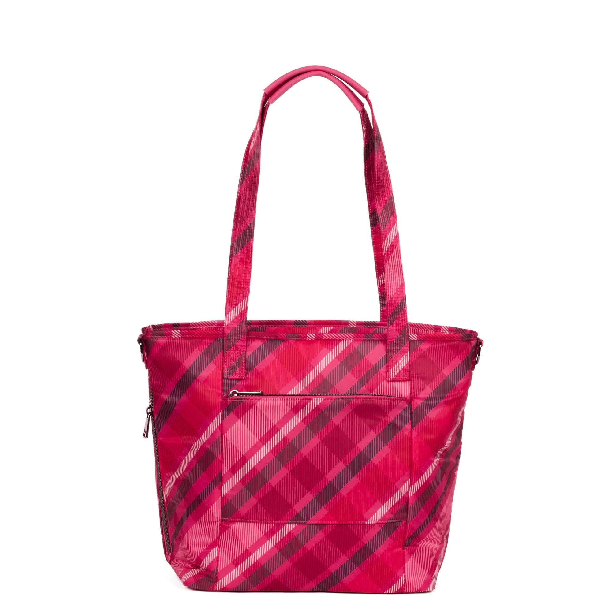 Rally Tote Bag - BERRY PLAID - Rally_BerryPlaid_04